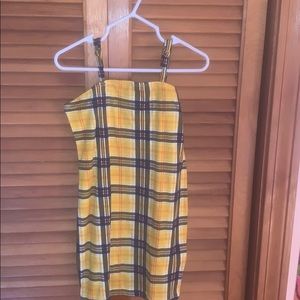 Plaid mini dress
